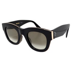 Celine Black & Gold-Tone Wayfarer CL40195 Gradient Tinted Lens Sunglasses
