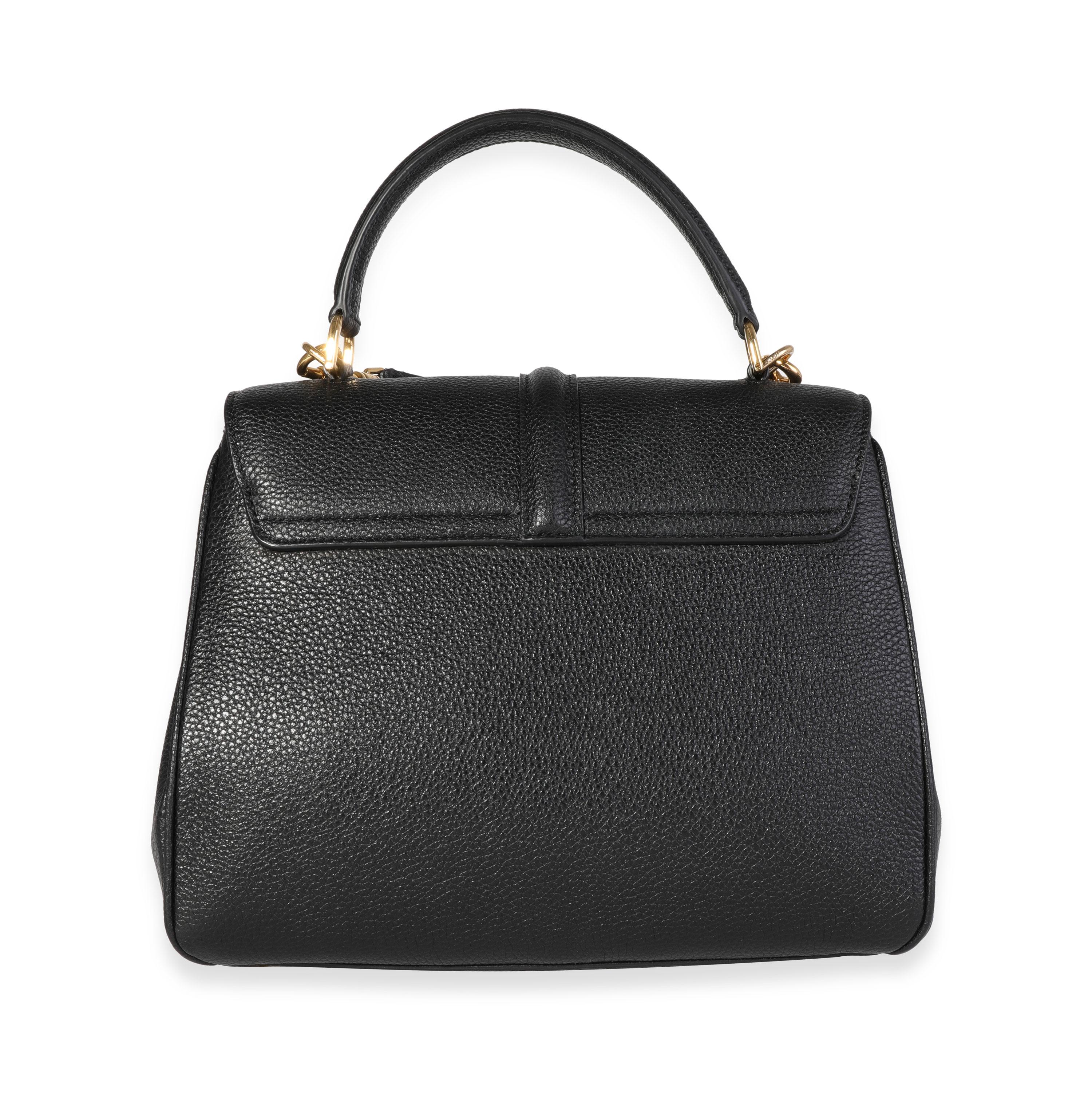 Celine Black Grained Calfskin 16 Bag In Excellent Condition In New York, NY