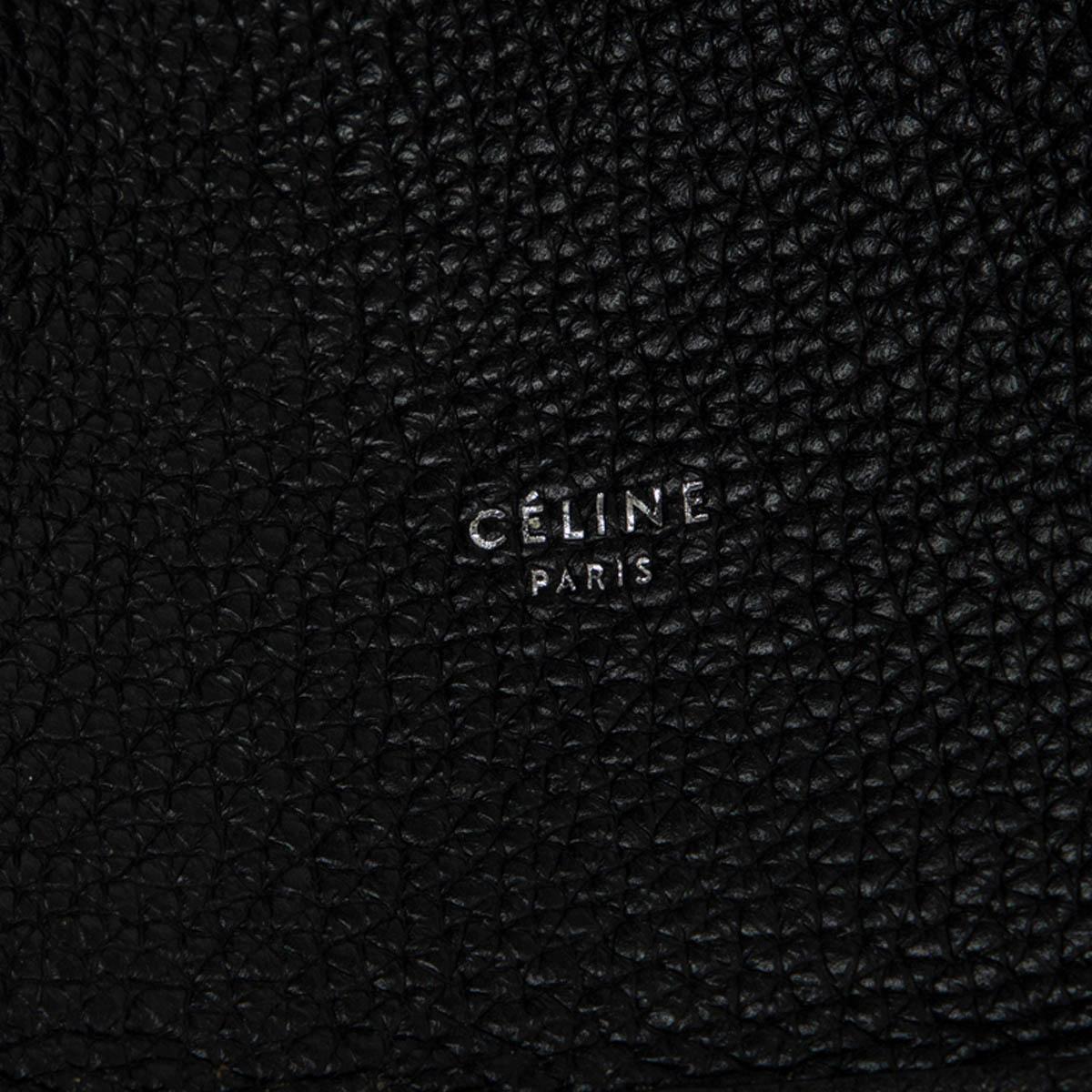 CELINE black Grained Calfskin leather MEDIUM BIG Shoulder Bag 1