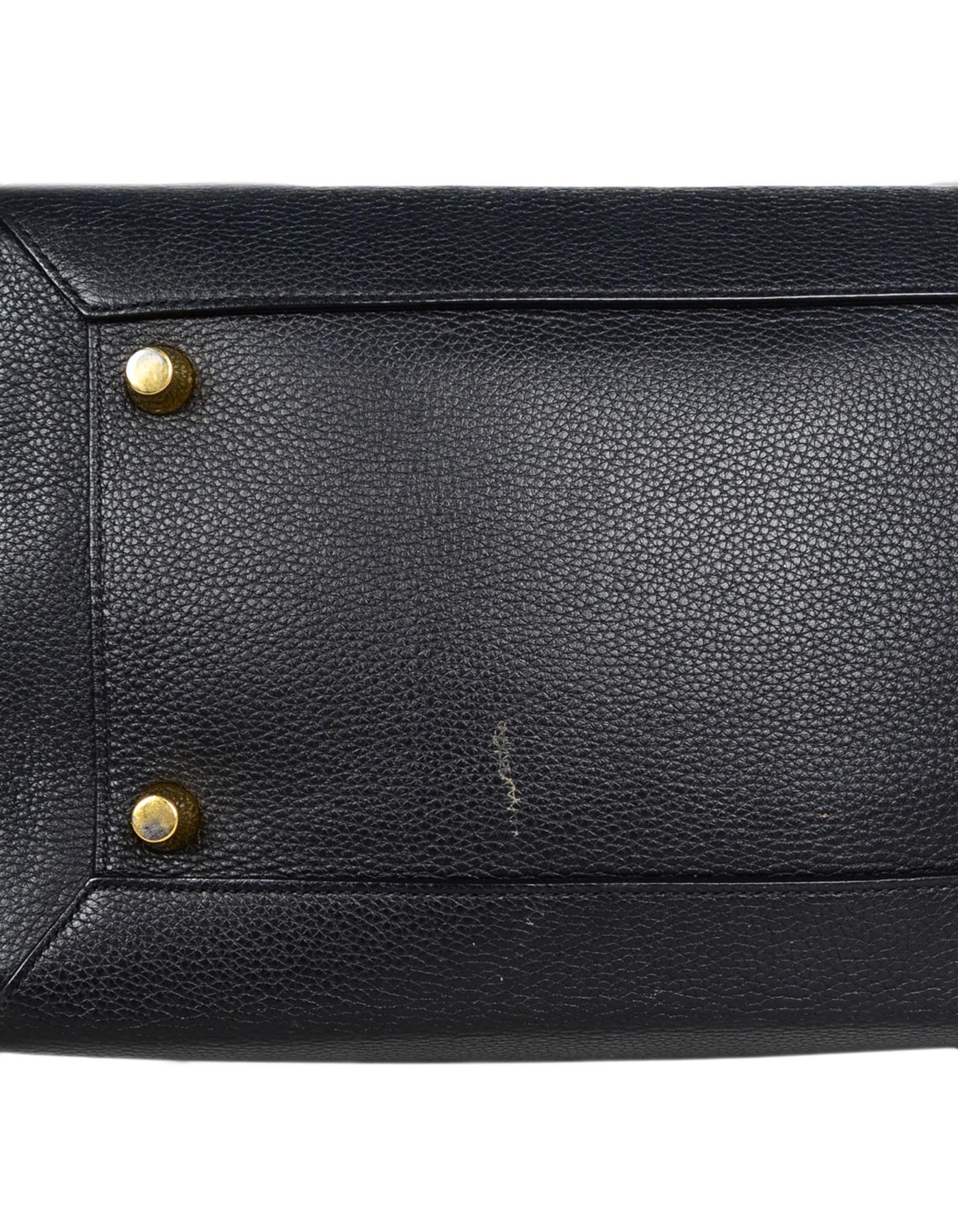 Celine Black Grained Calfskin Leather Small Belt Bag 2