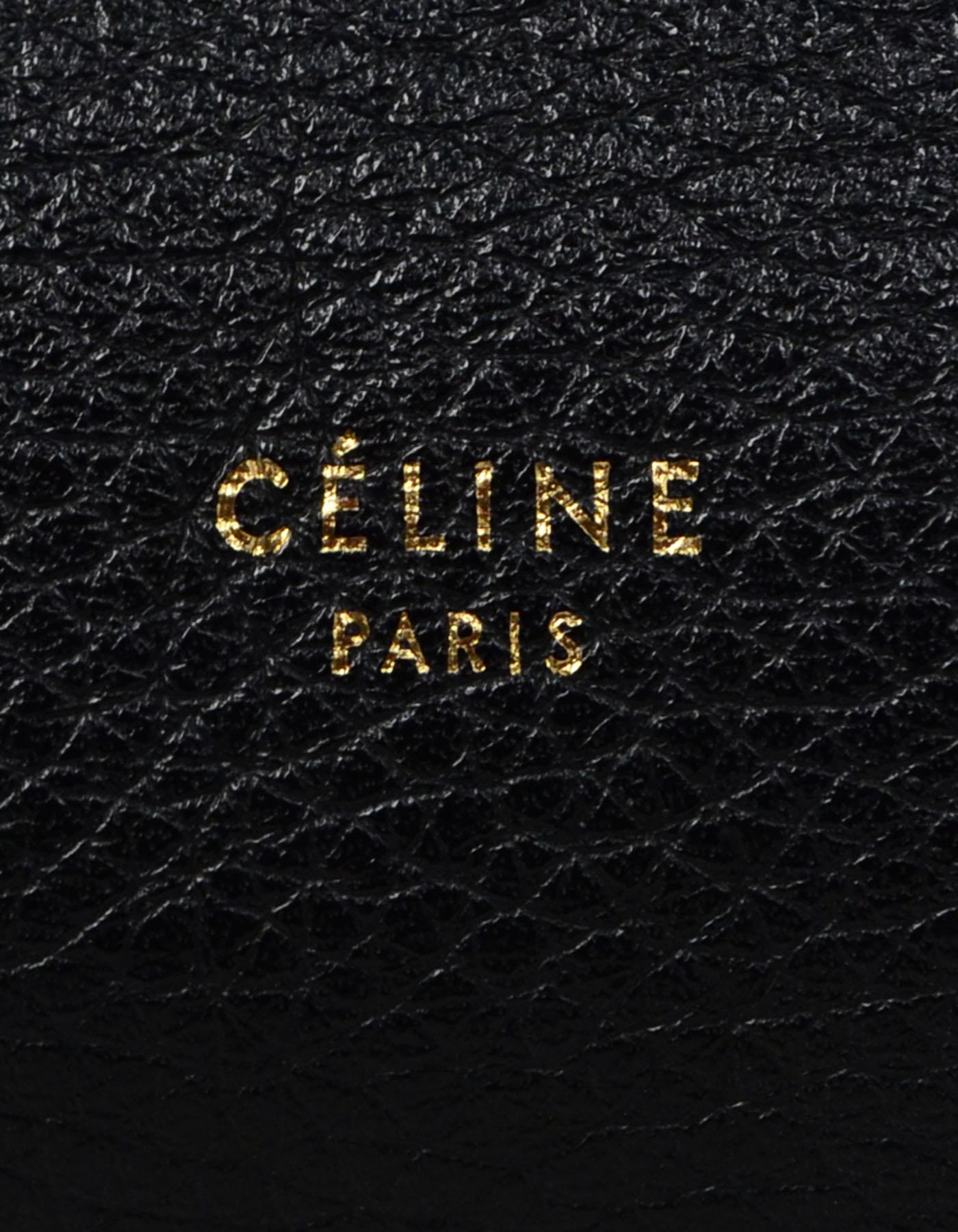 Celine Black Grained Calfskin Leather Small Belt Bag 5