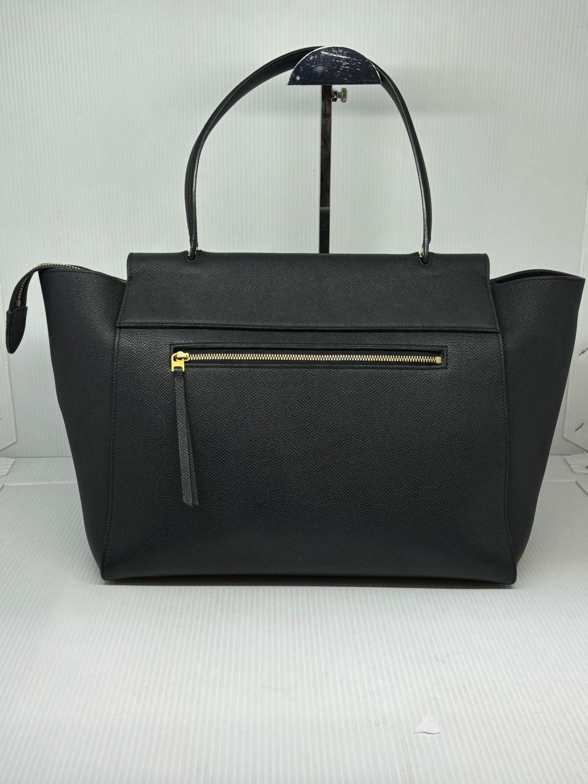 Celine Black Grained Leather Small Belt Bag 6