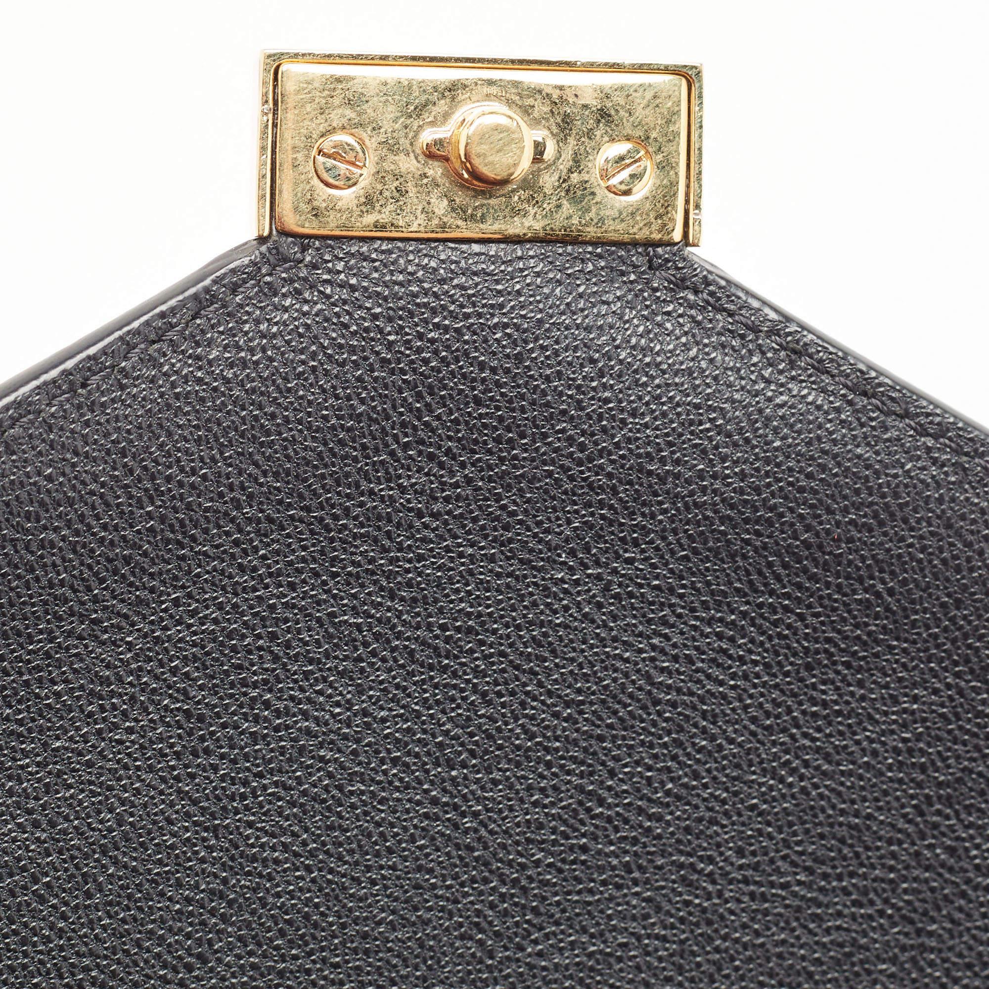 Celine Black/Grey Canvas and Leather Diamond Shoulder Bag For Sale 4