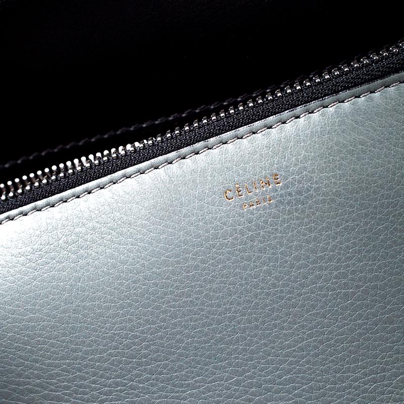 Celine Black/Grey Leather Medium Edge Bag 3
