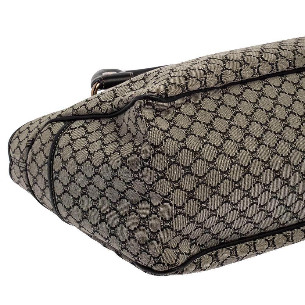 Celine Black/Grey Macadam Canvas And Leather Boogie Tote 3