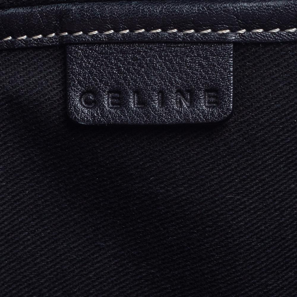 Celine Black/Grey Macadam Canvas And Leather Boogie Tote In Good Condition In Dubai, Al Qouz 2