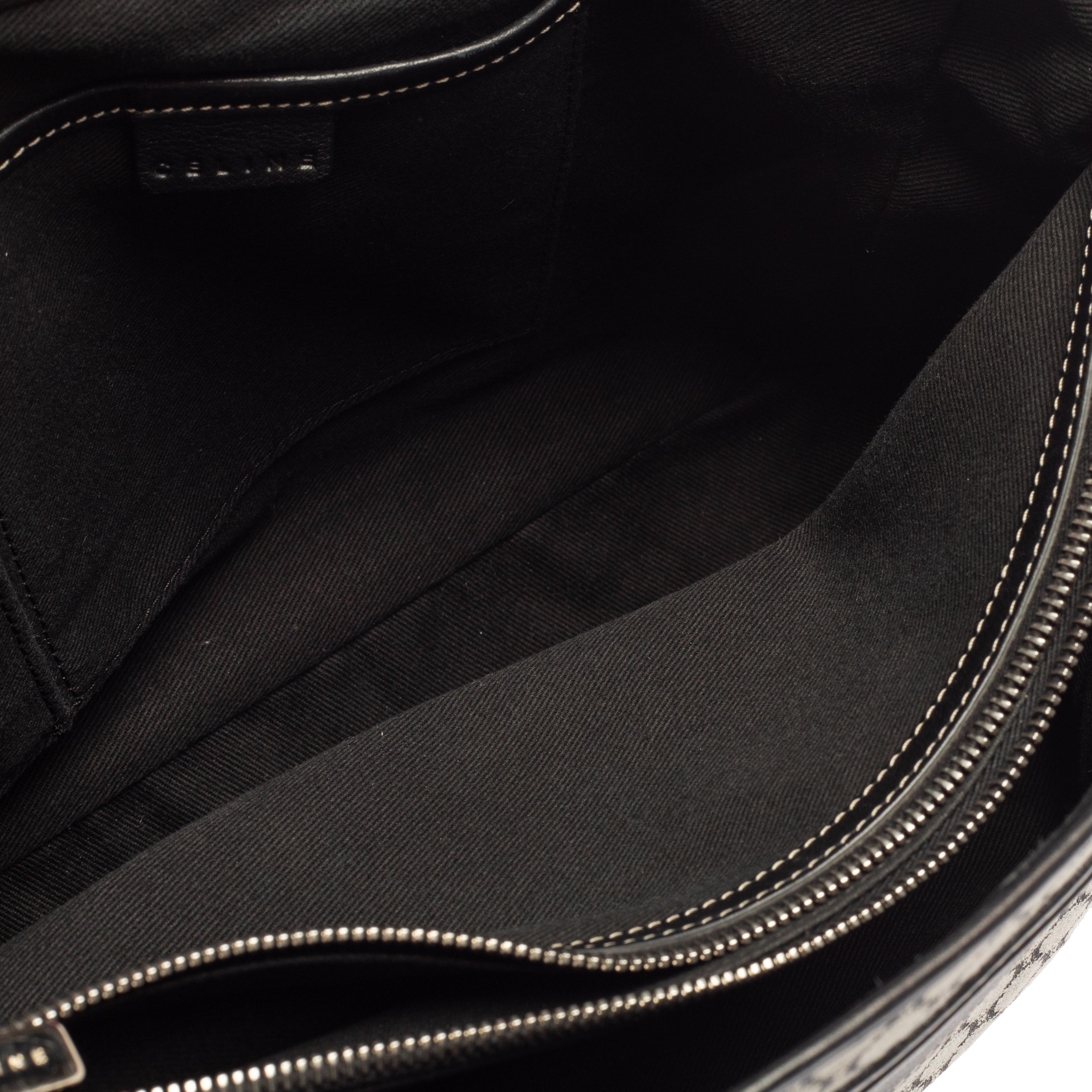 Celine Black/Grey Macadam Canvas And Leather Boogie Tote 1