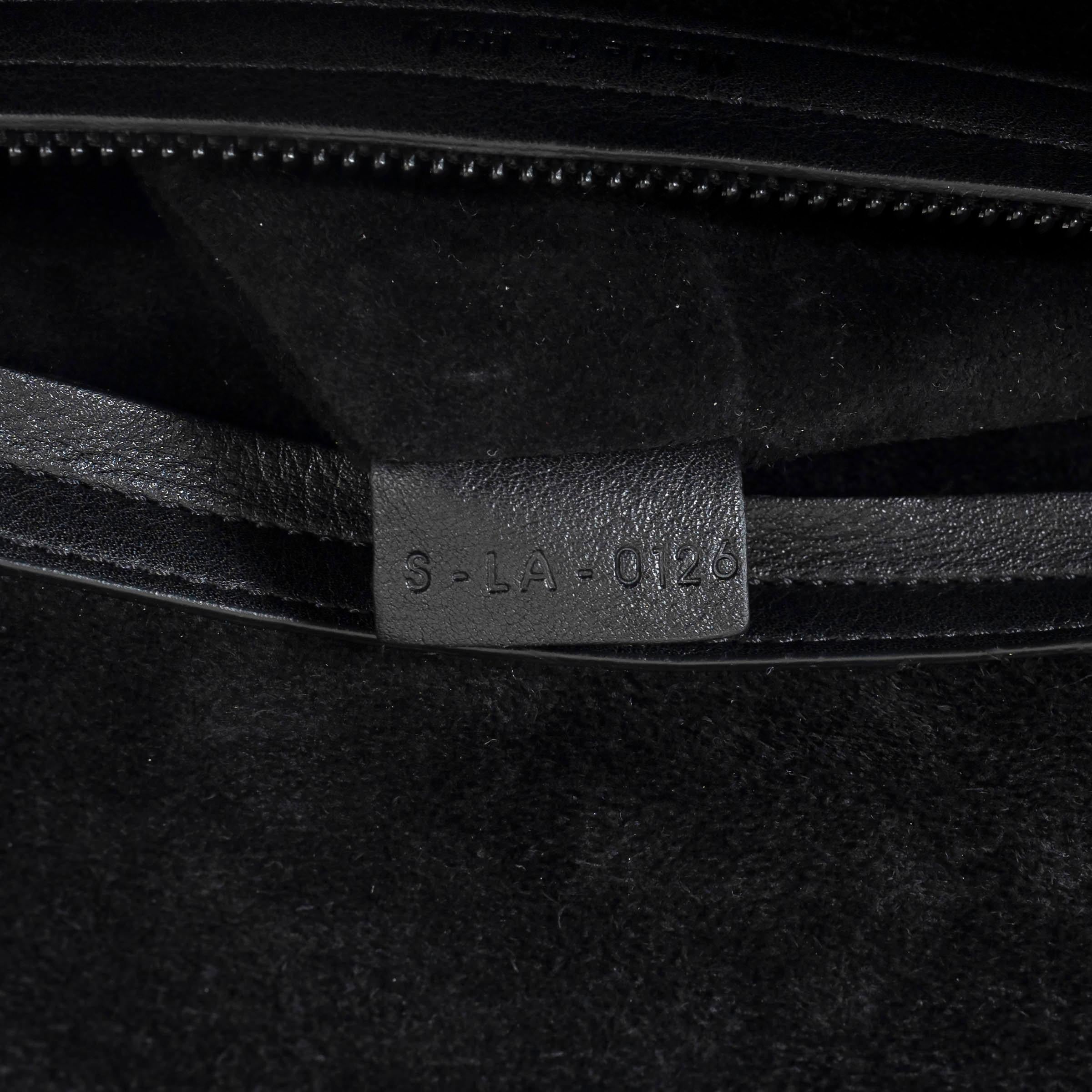 CELINE black leather 2016 PHANTOM MEDIUM Tote Bag For Sale 2