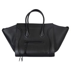 CELINE Schwarze Ledertasche 2016 PHANTOM MEDIUM Tote Bag