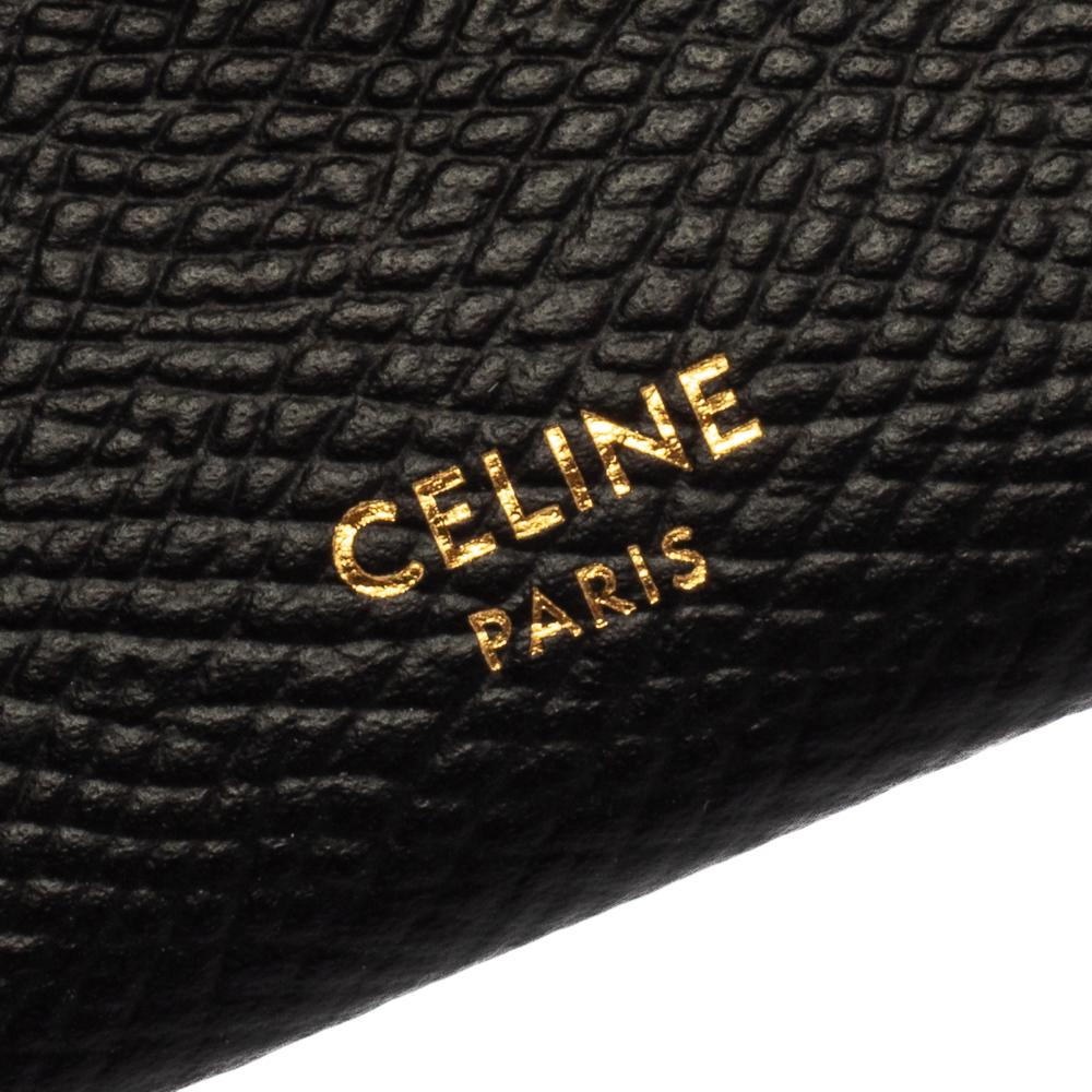 Celine Black Leather Accordeon Card Holder 2