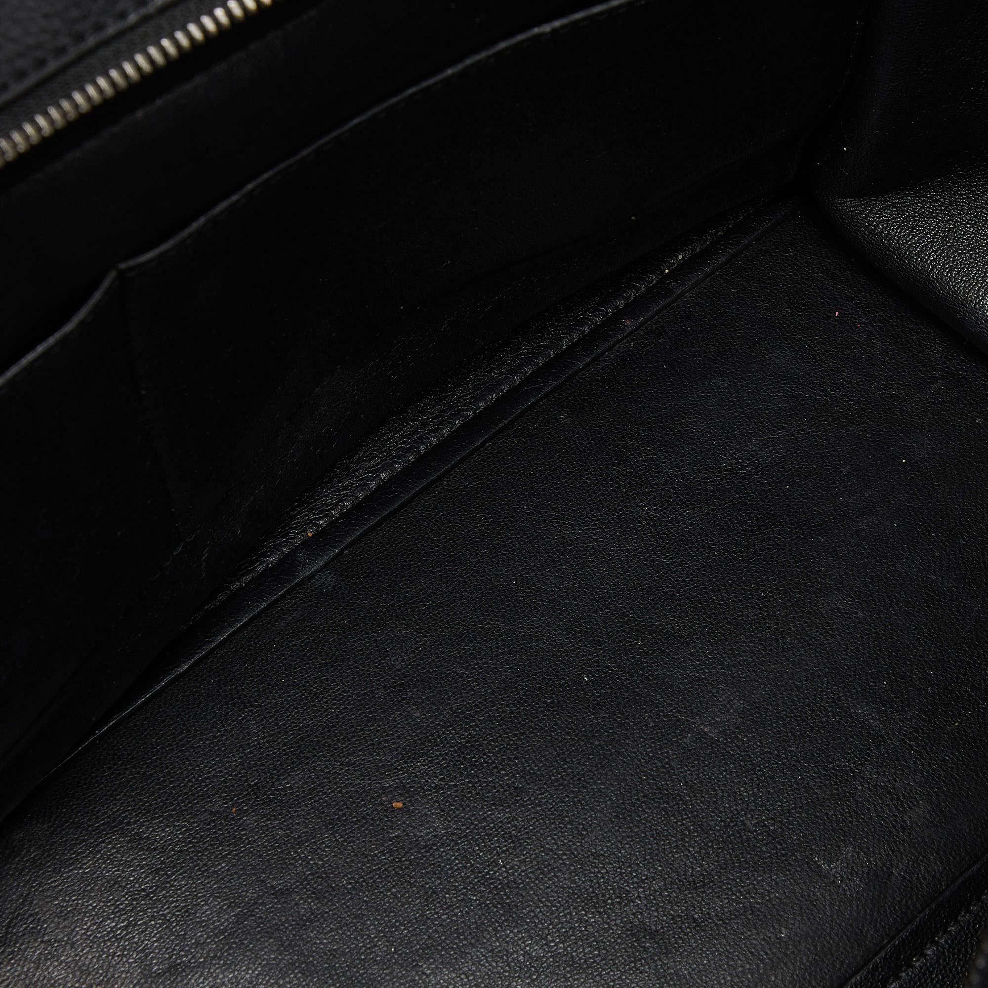 Celine Black Leather and Suede Medium Trapeze Bag 3