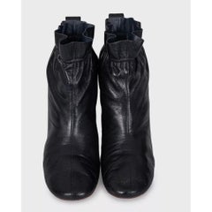 Celine Black Leather Ankle Boots - EU 39