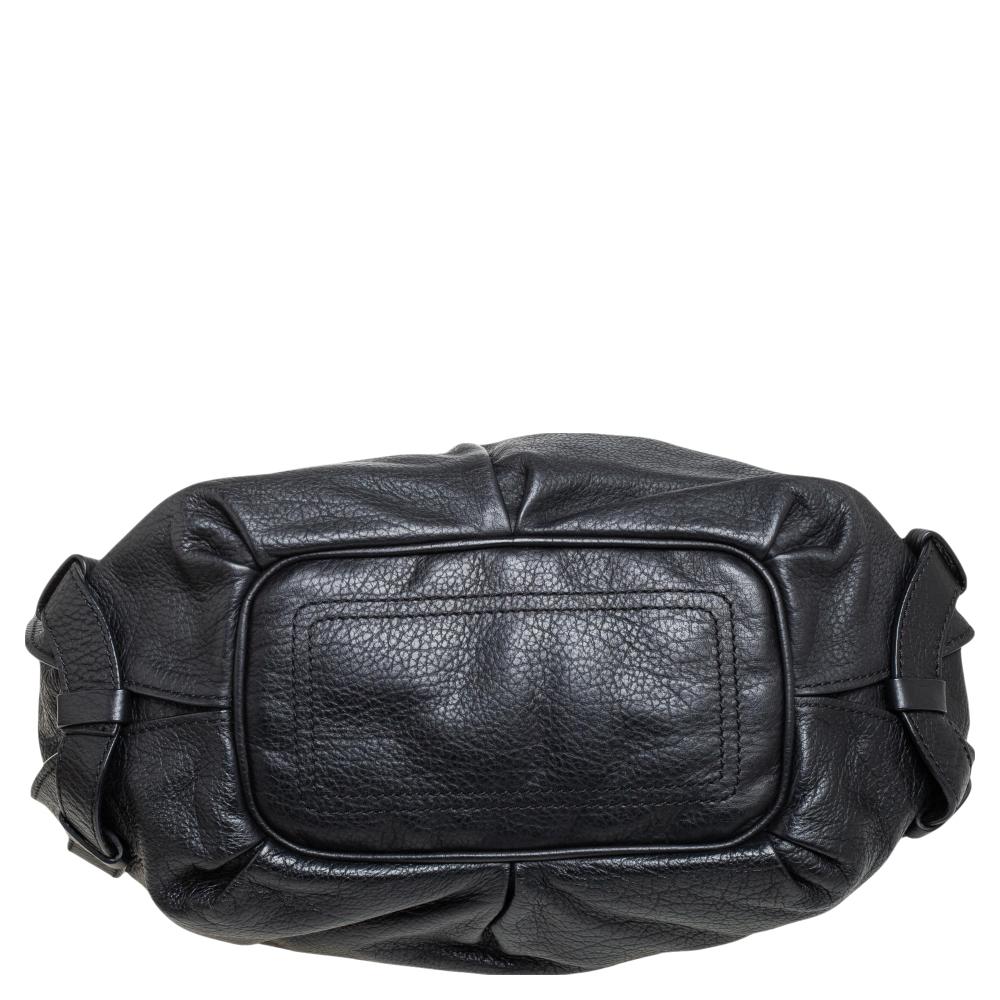 Celine Black Leather Bittersweet Hobo In Good Condition In Dubai, Al Qouz 2