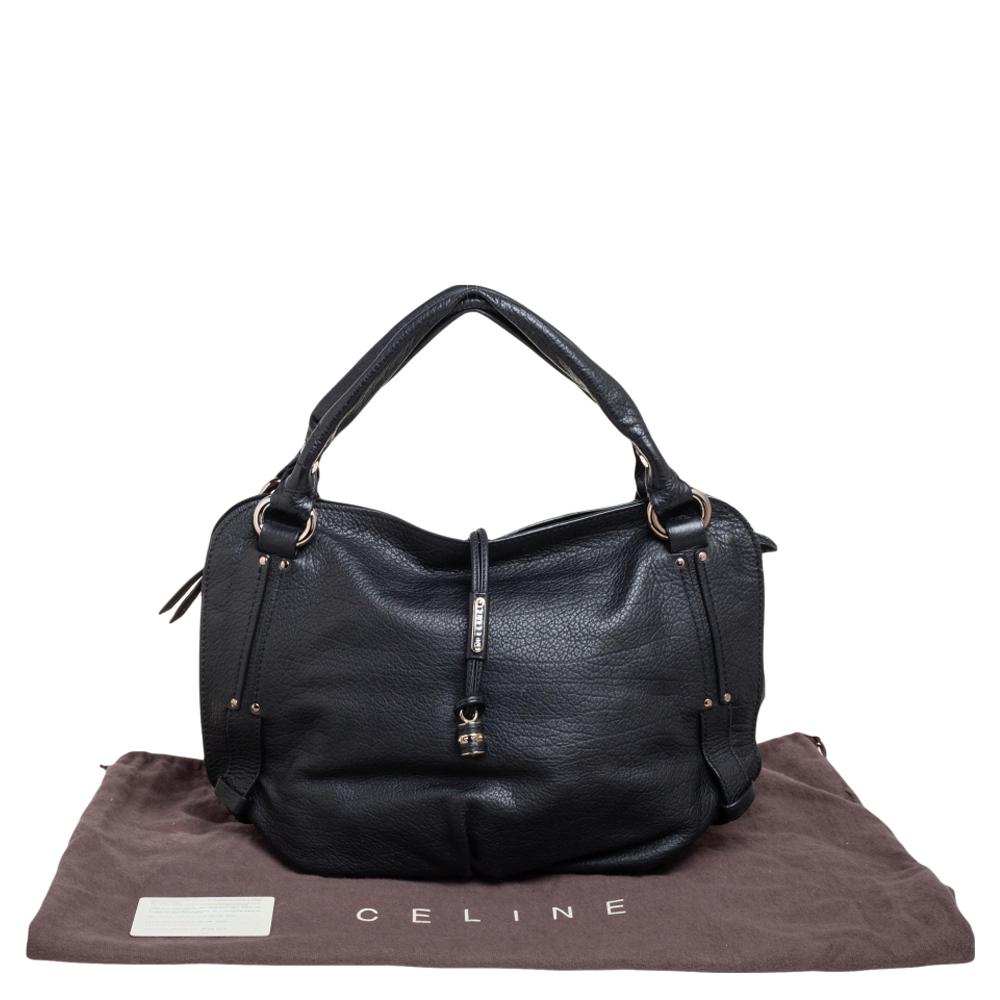 Celine Black Leather Bittersweet Hobo 2