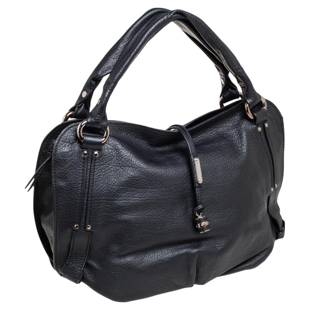 Celine Black Leather Bittersweet Hobo 3