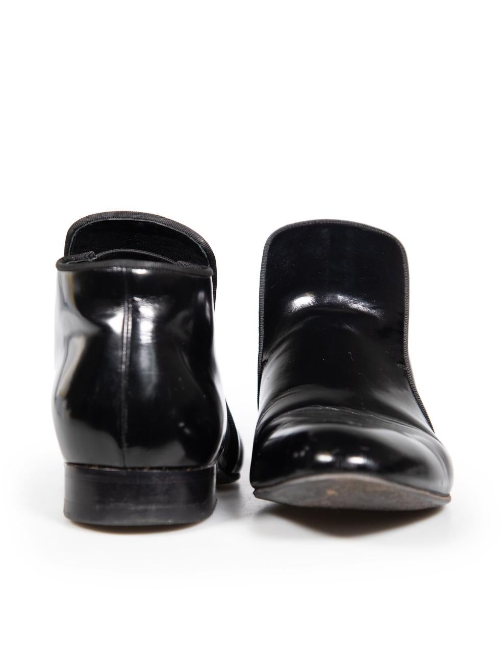 Céline Black Leather Bootie Slipper Boots Size IT 39 In Good Condition In London, GB