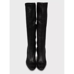 Celine Black Leather Boots - Size 38.5