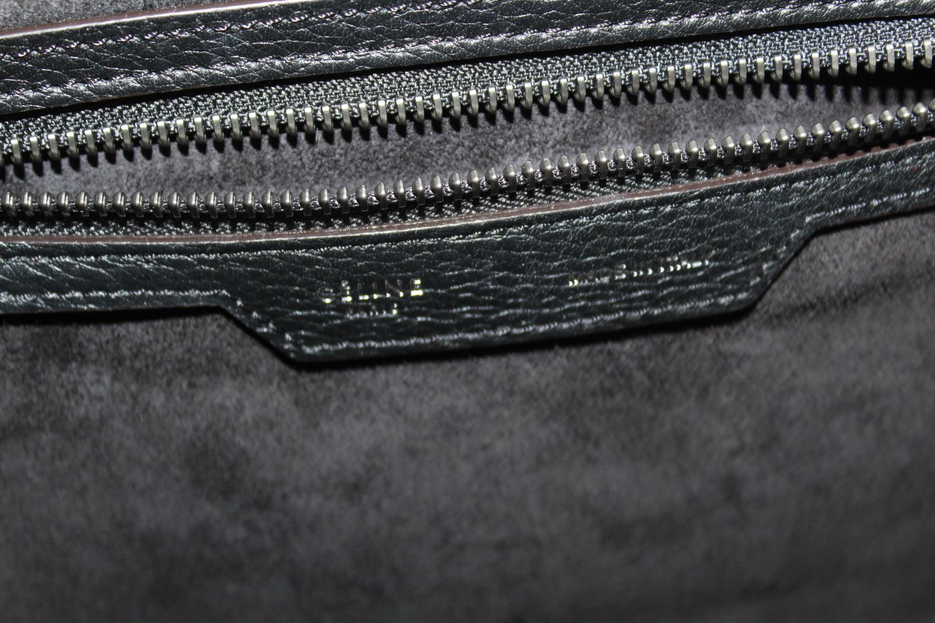 Celine Black Leather Boston Luggage Handbag In Excellent Condition In Torre Del Greco, IT