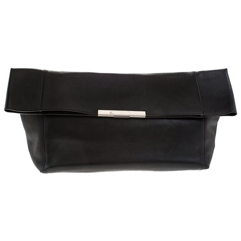 celine black clutch