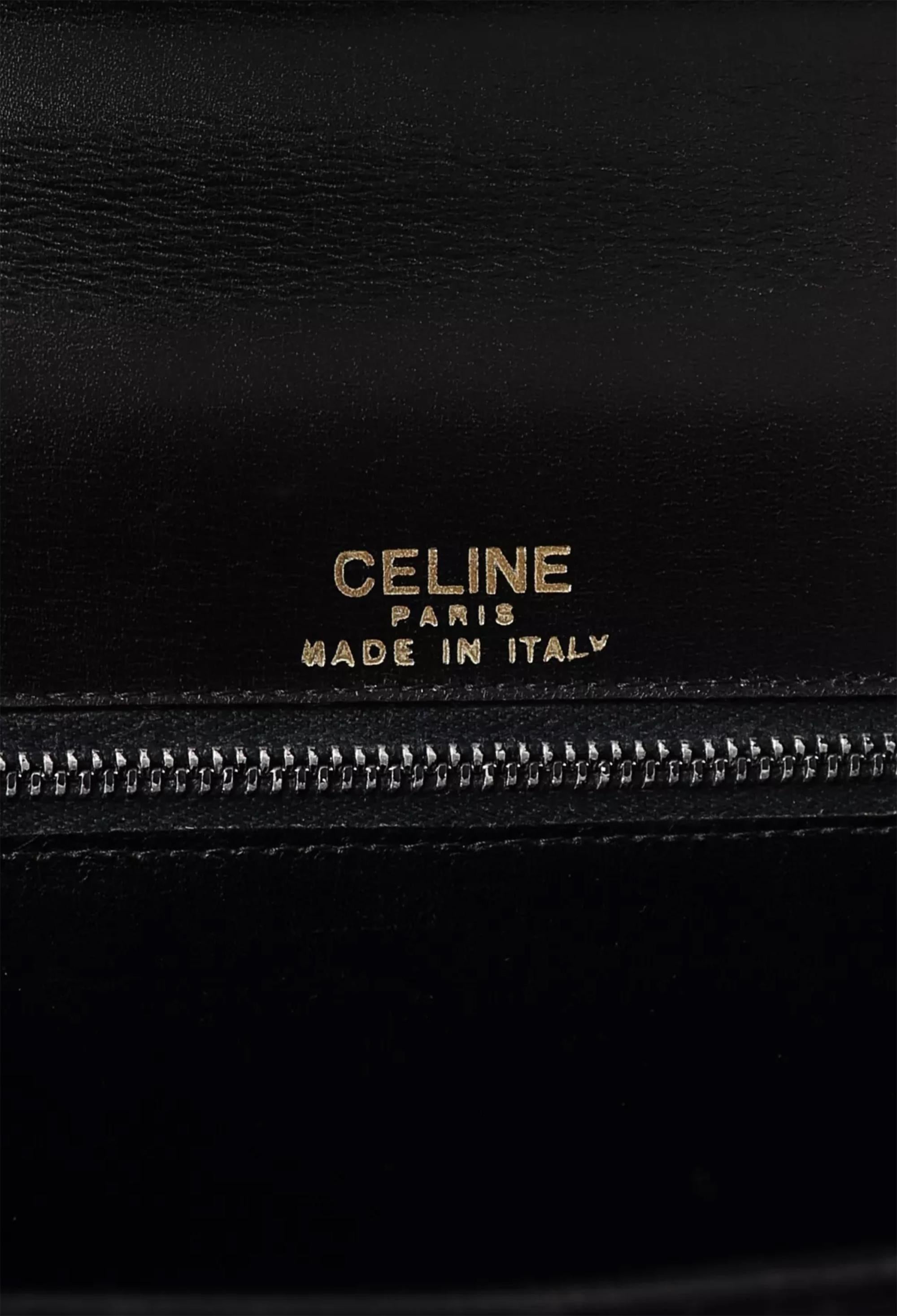 Celine Black Leather Caleche Hand Bag For Sale 1