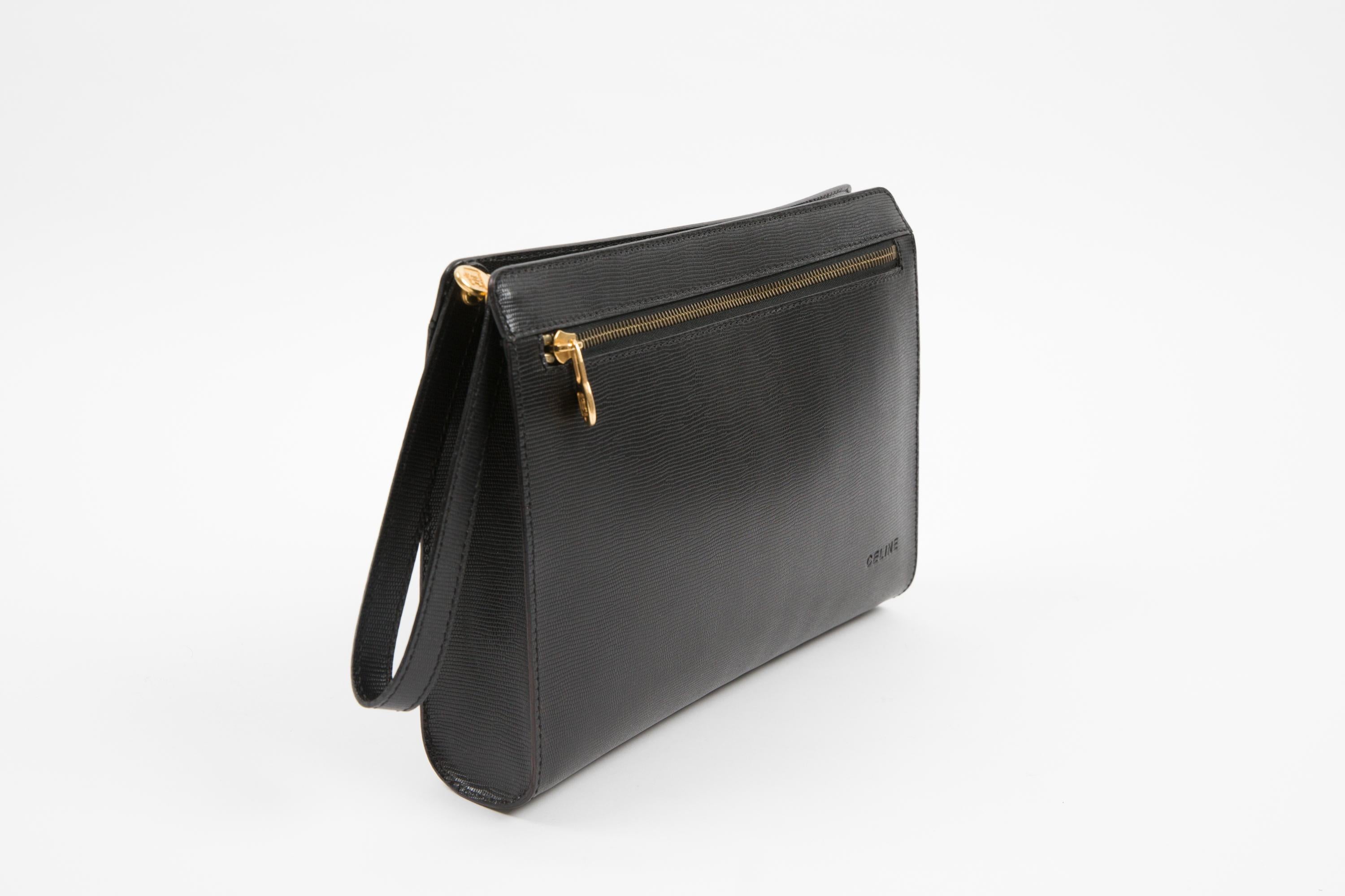 Bolso de piel negro Celine Negro