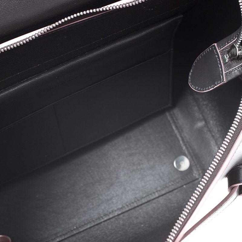 Celine Black Leather Flap Top Handle Bag 5