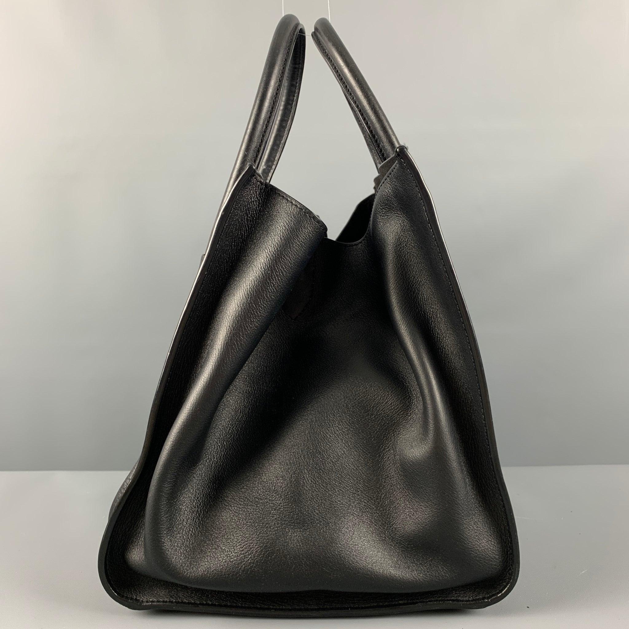 Men's CELINE Black Leather Handbag Handbag For Sale