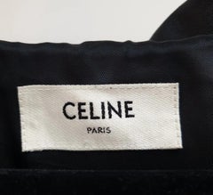 CELINE BLACK LEATHER HOODED BOMBER Sz.42