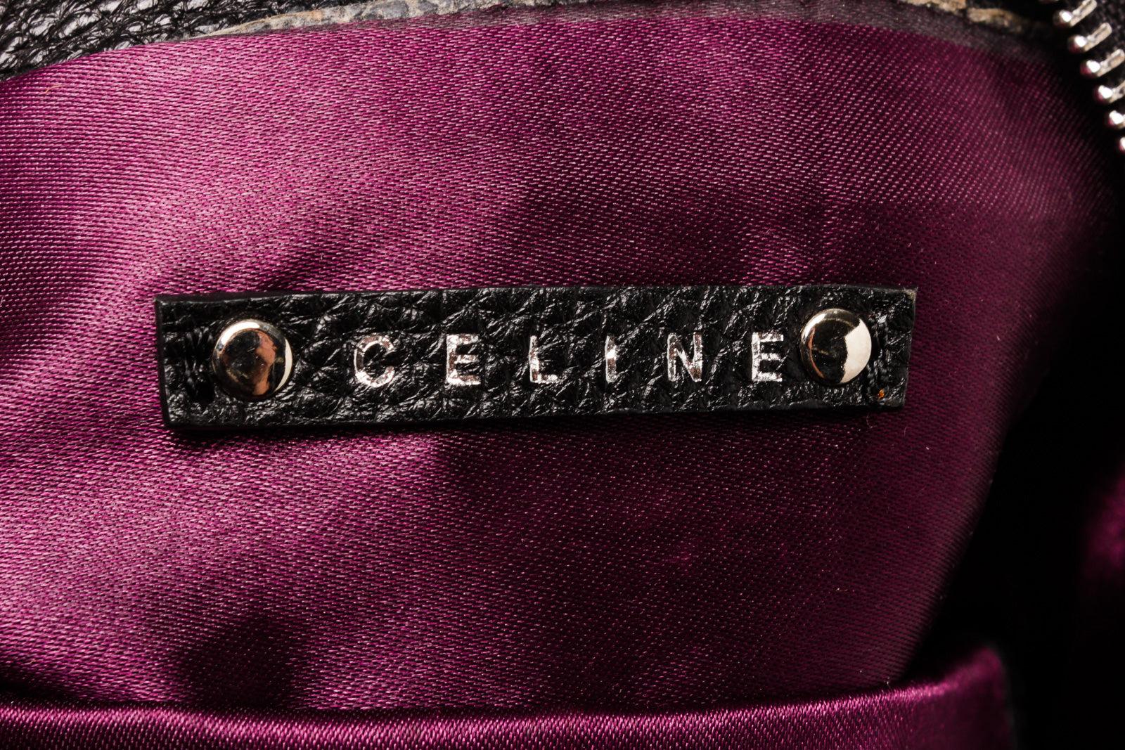 Schwarze Hye Kyo Umhängetasche aus Leder von Celine mit Ledermaterial im Angebot 1