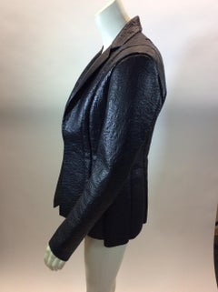Celine Black Leather Jacket