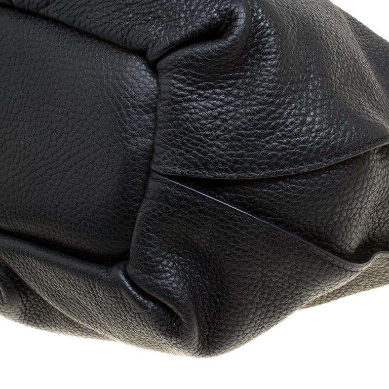Celine Black Leather Large Bittersweet Hobo For Sale at 1stDibs
