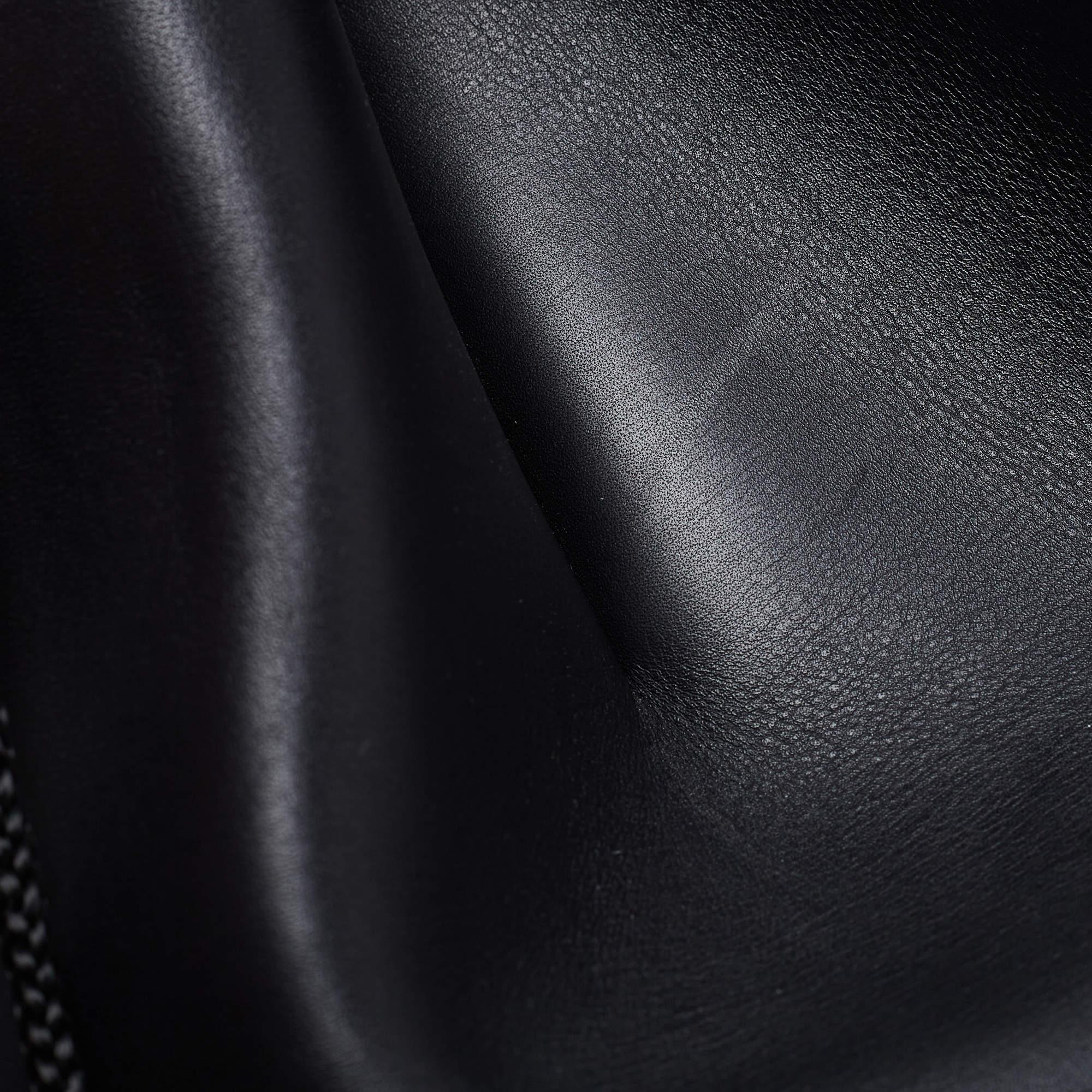 Celine Black Leather Large Edge Top Handle Bag 9