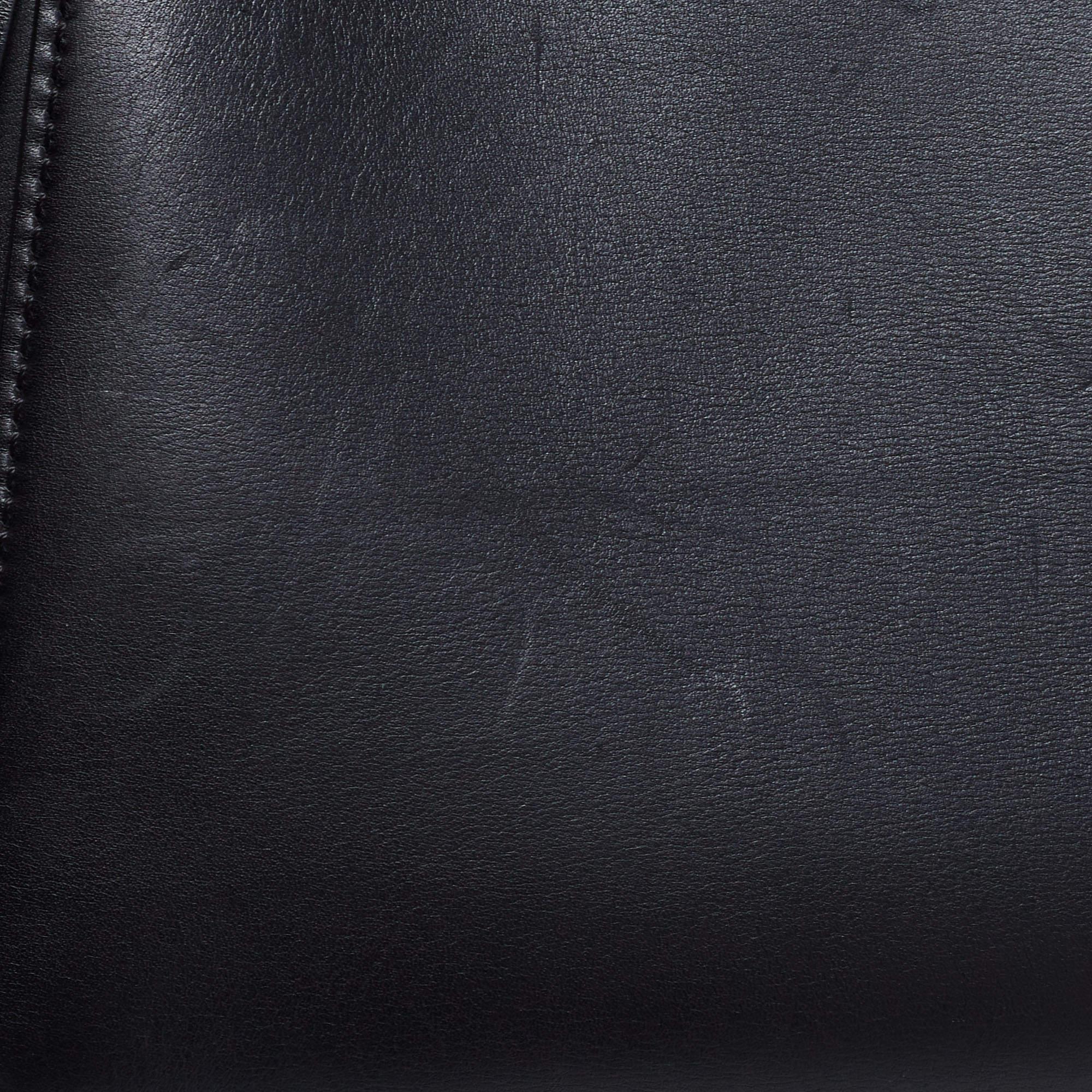 Celine Black Leather Large Edge Top Handle Bag 13