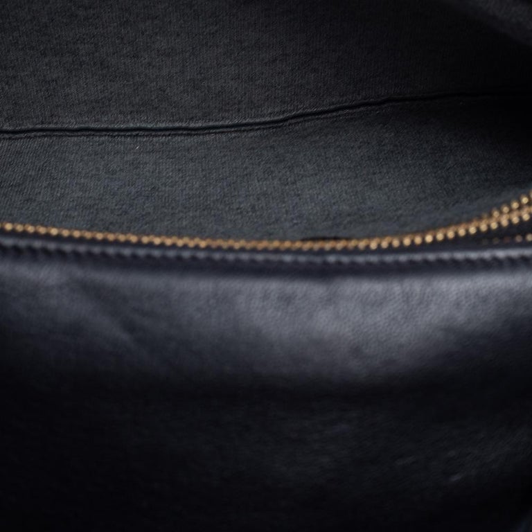 CELINE grey leather TRIO LARGE Crossbody Shoulder Bag at 1stDibs