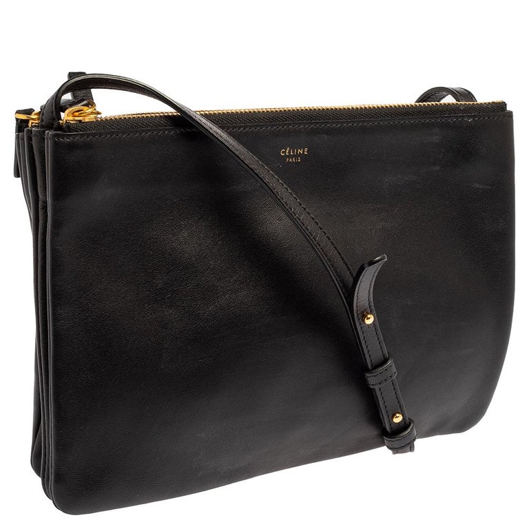 Trio leather handbag Celine Black in Leather - 32436864