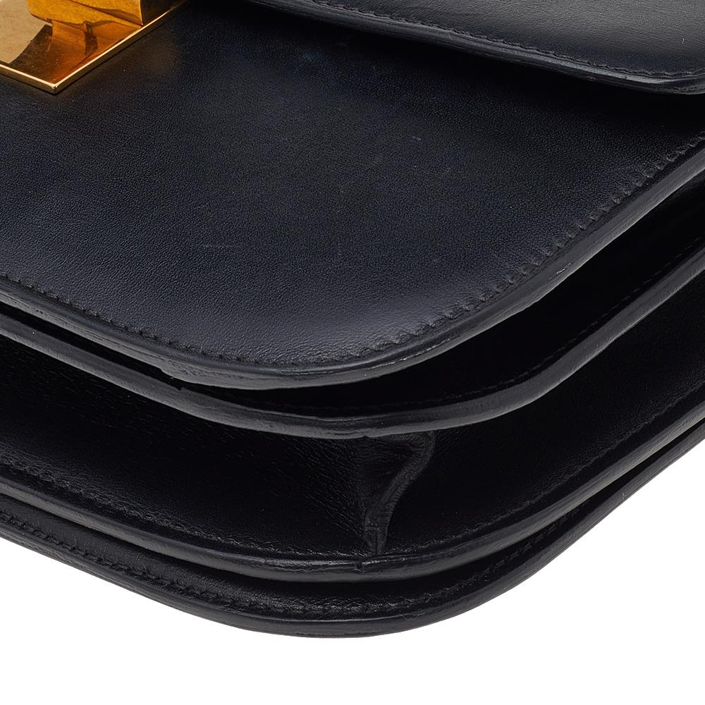 Celine Black Leather Medium Classic Box Shoulder Bag 4