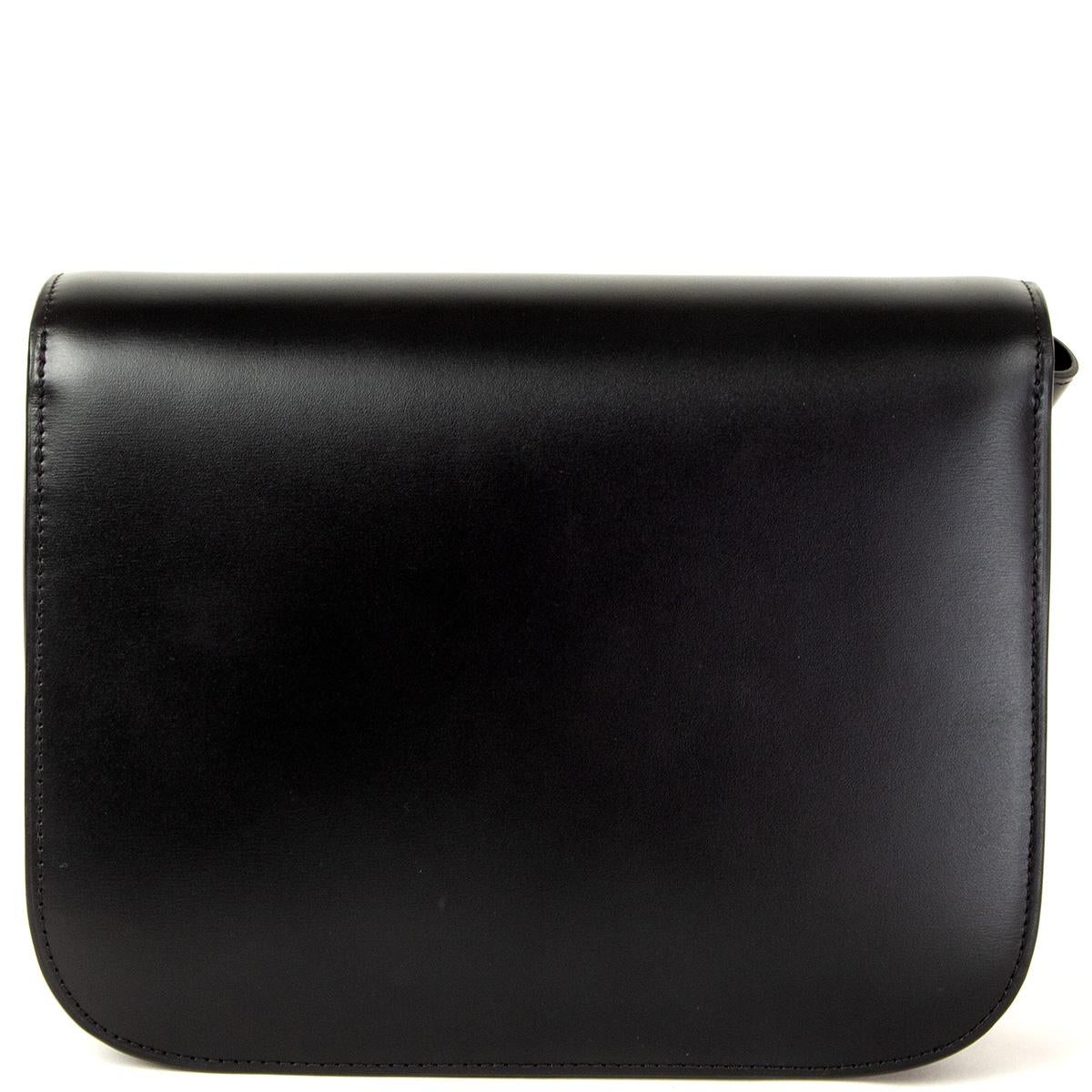 celine medium classic leather shoulder bag medium / black