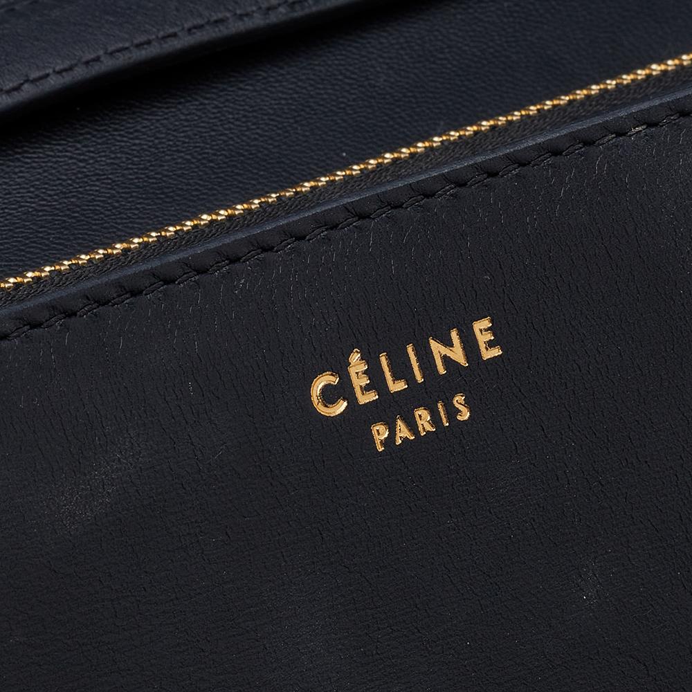 Celine Black Leather Medium Classic Box Shoulder Bag 1