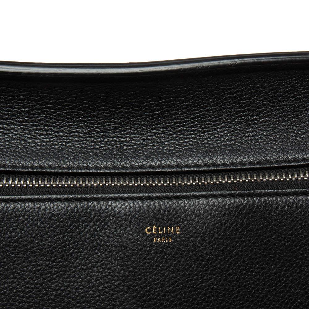 Celine Black Leather Medium Edge Top Handle Bag 7