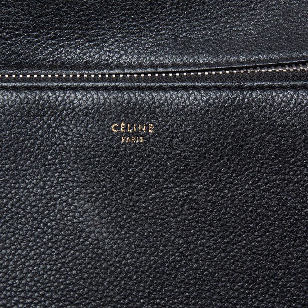 Celine Black Leather Medium Edge Top Handle Bag 9