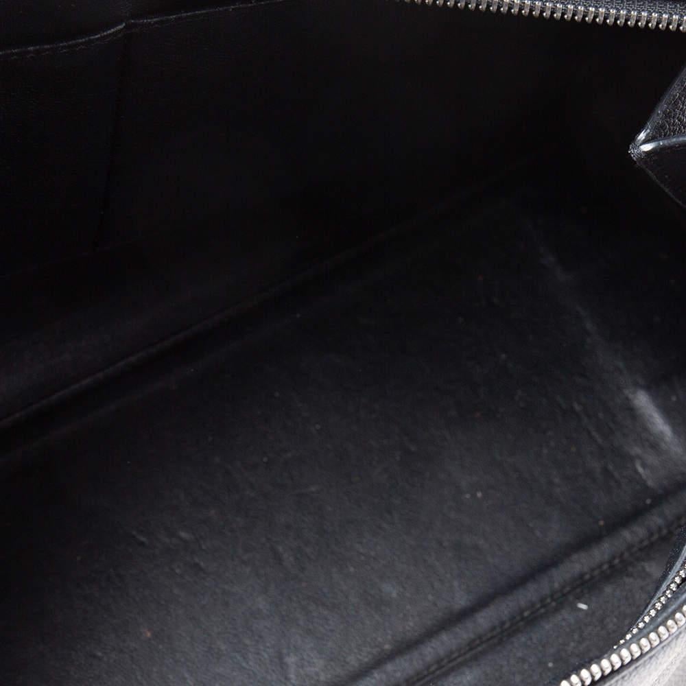 Celine Black Leather Medium Edge Top Handle Bag 2