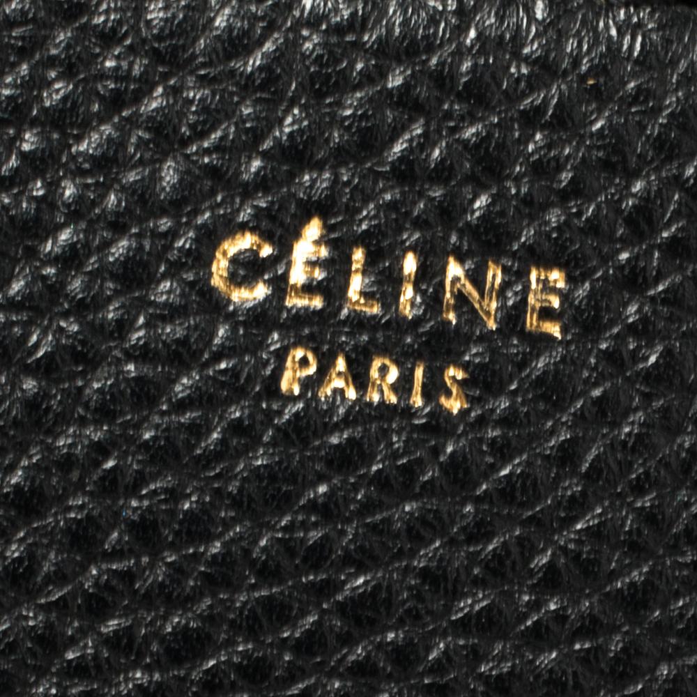 Celine Black Leather Medium Edge Top Handle Bag 1