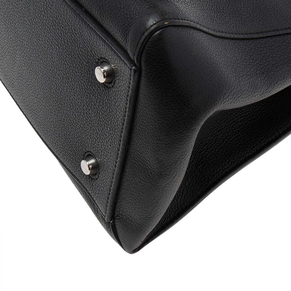Celine Black Leather Medium Edge Top Handle Bag 3