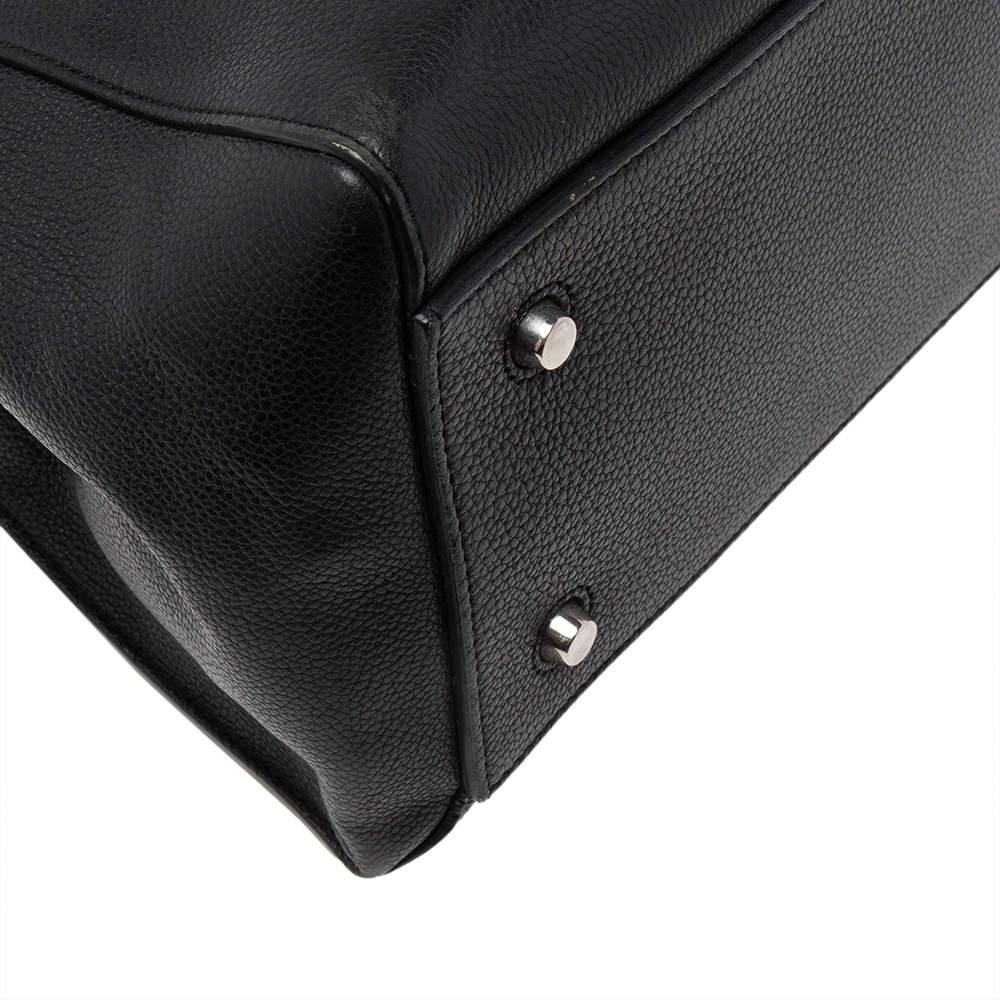 Celine Black Leather Medium Edge Top Handle Bag 4