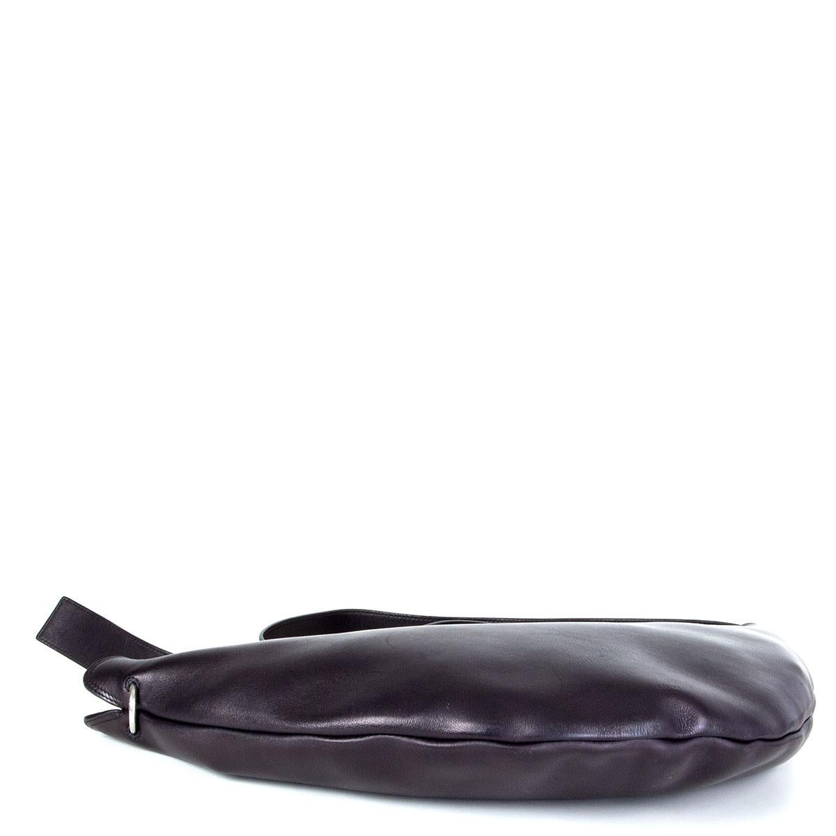 Black CELINE black leather MEDIUM SWING Shoulder Bag