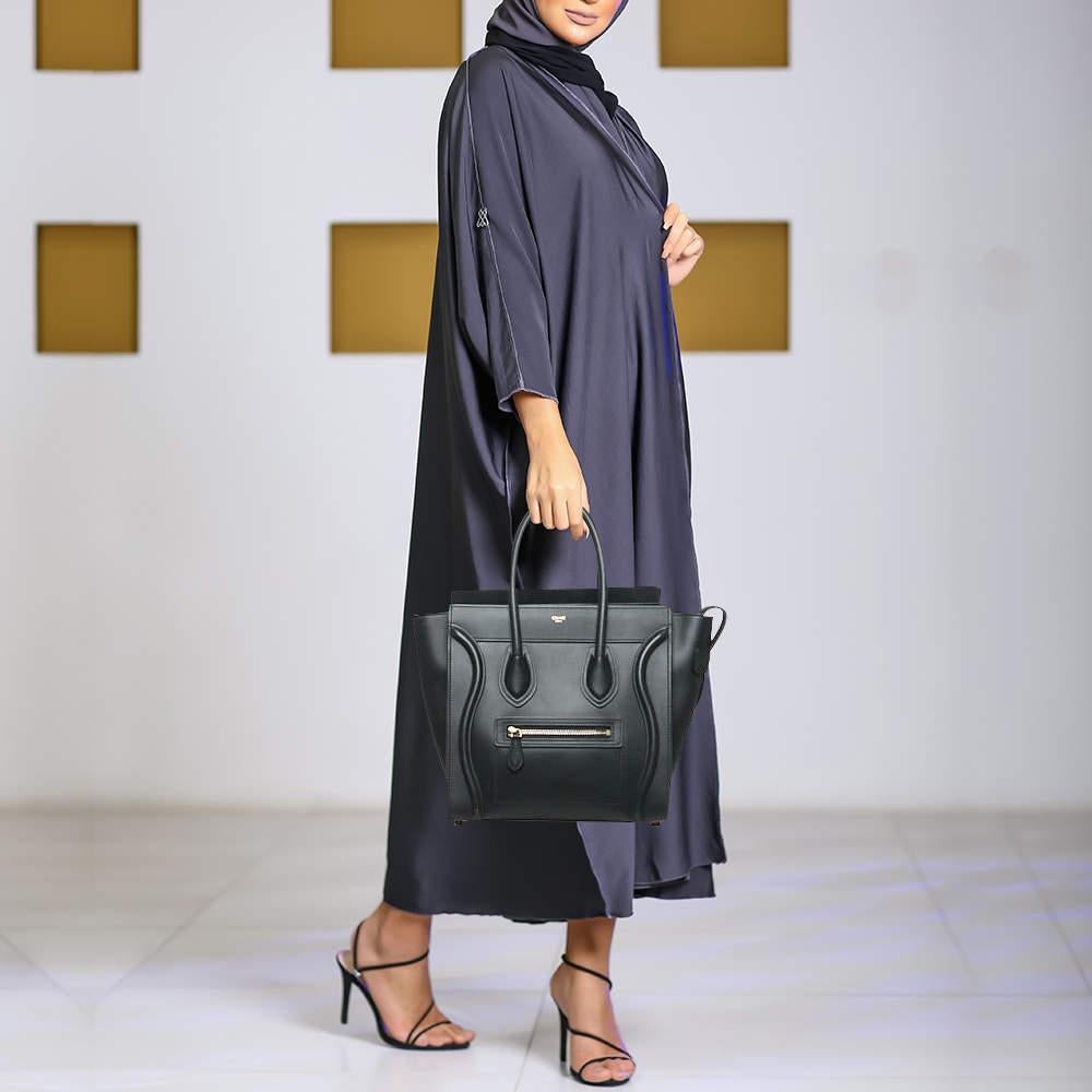 A classic handbag comes with the promise of enduring appeal  boosting your style time and again. This Celine Micro Luggage bag is one such creation. Itâ€™s a fine purchase.