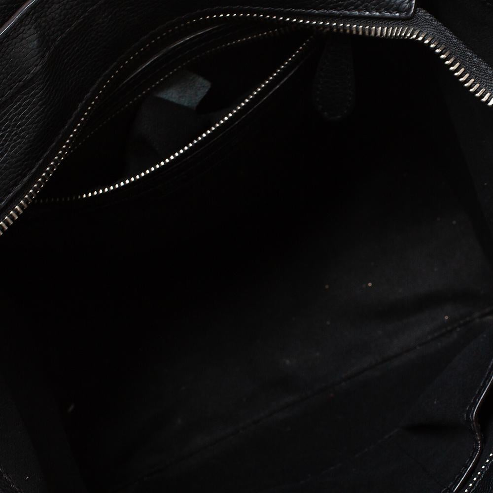 Celine Black Leather Micro Luggage Tote 3