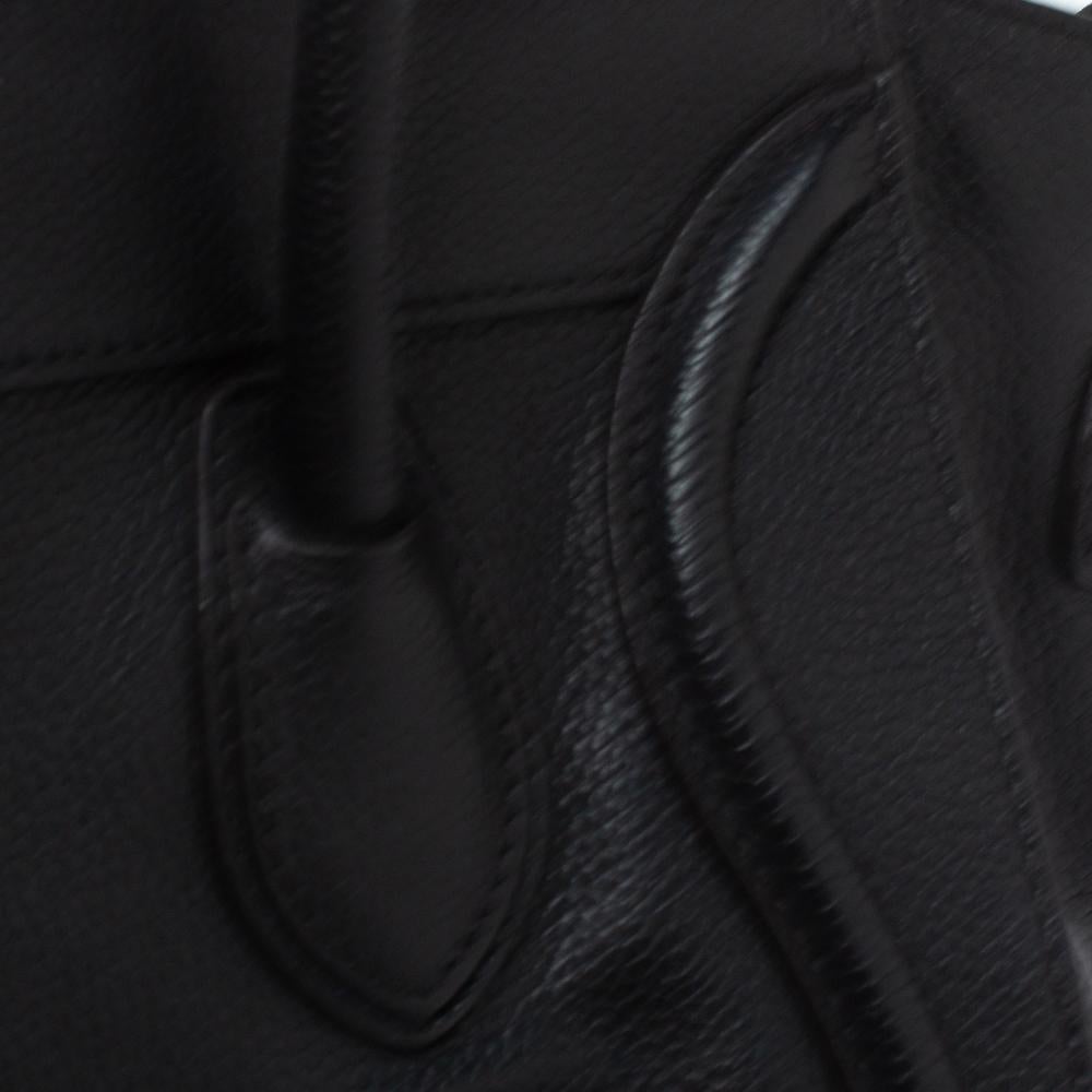 Celine Black Leather Micro Luggage Tote 5