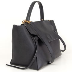 CELINE black leather MINI BELT Shoulder Bag