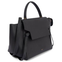 CELINE black leather MINI BELT Shoulder Bag